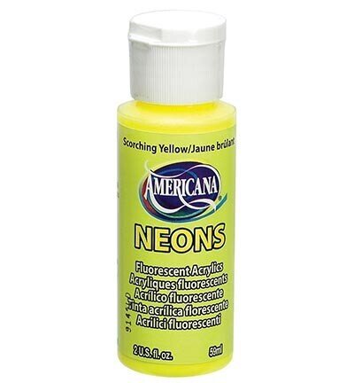 DecoArt Americana Neons scorching yellow