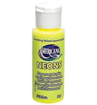 DecoArt Americana Neons scorching yellow