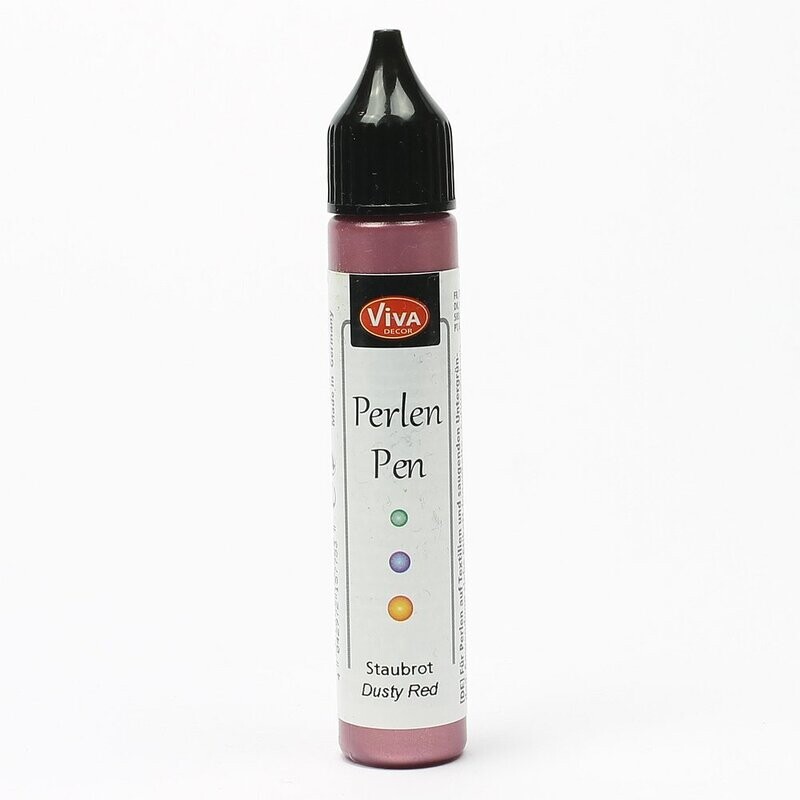 Perlen pen Dusty red