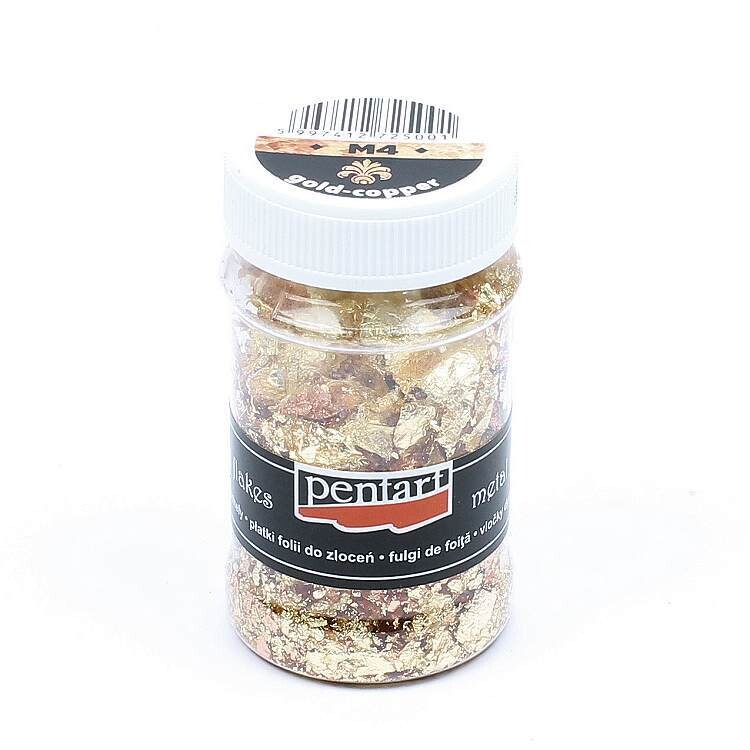 Metal flakes gold copper Metal flakes gold copper