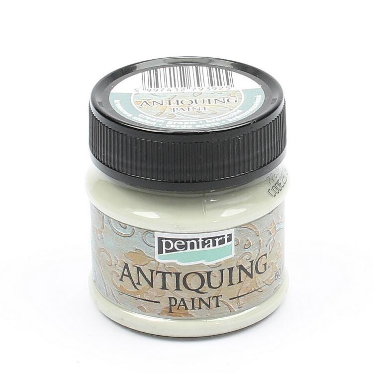 Pentart antiquing paint Cream green