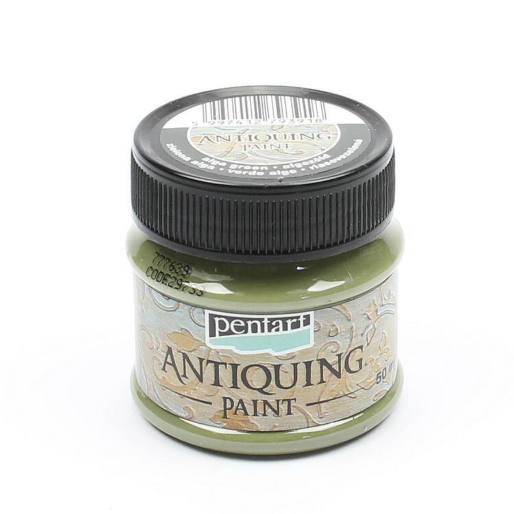 Pentart antiquing paint Alga green
