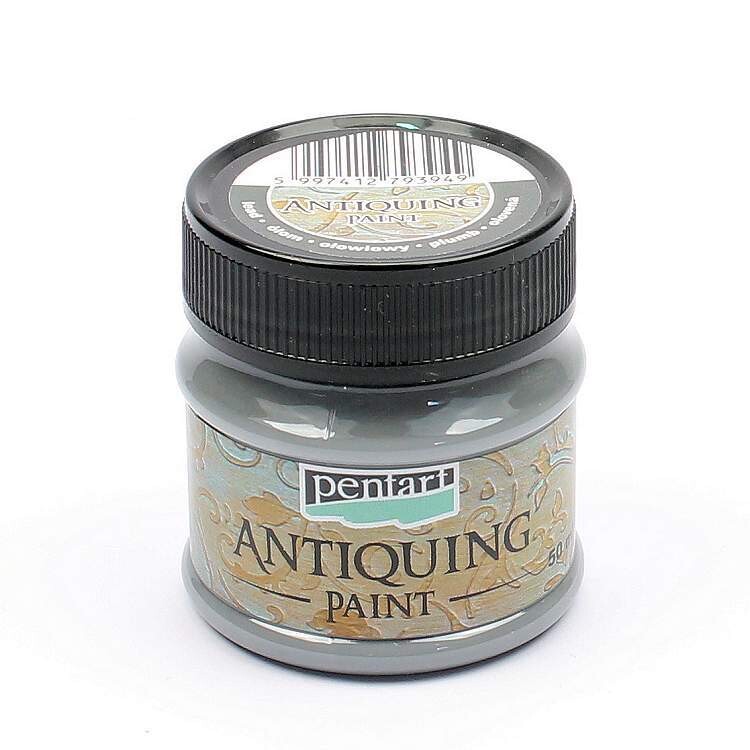 Pentart antiquing paint Lead