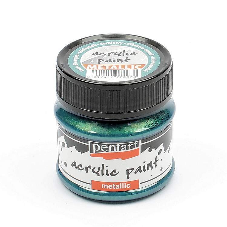 Pentart metallic acrylic paint Teal Pentart metallic acrylic paint Teal