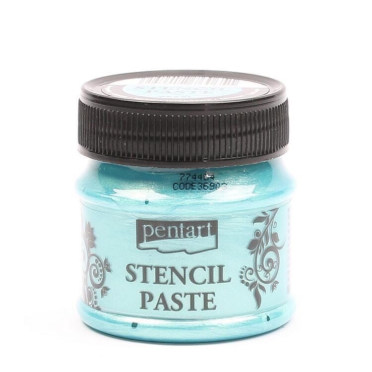 Pentart stencil paste turquoise Pentart stencil paste turquoise