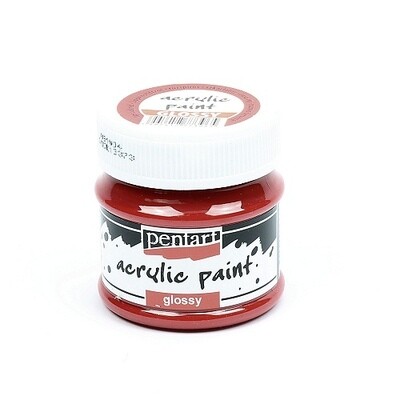 Pentart acrylic paint glossy lipstick red
