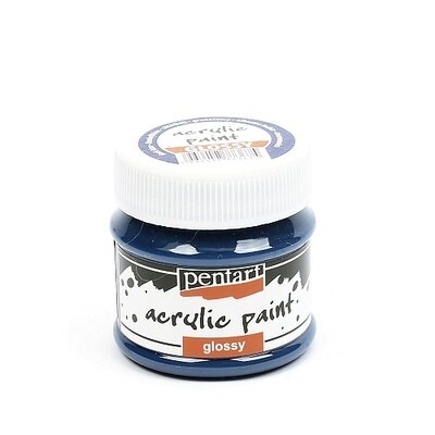 Pentart acrylic paint glossy dark blue
