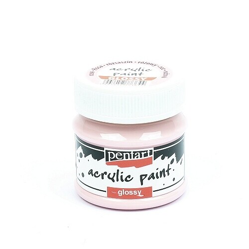 Pentart acrylic paint glossy rose
