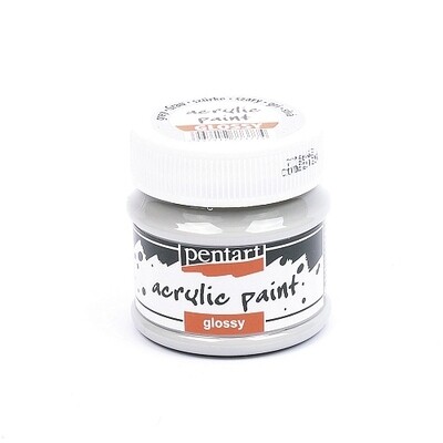 Pentart acrylic paint glossy grey