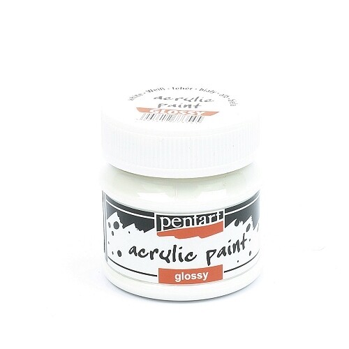 Pentart acrylic paint glossy white
