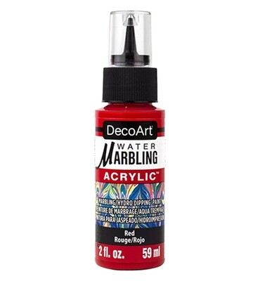 Water marbling paint DecoArt red Water marbling paint DecoArt red
