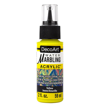 Water marbling paint DecoArt yellow Water marbling paint DecoArt yellow