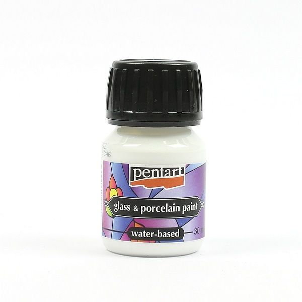 Glass & porcelain paint white Glass & porcelain paint white