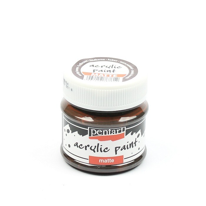Pentart acrylic paint matte earthy brown