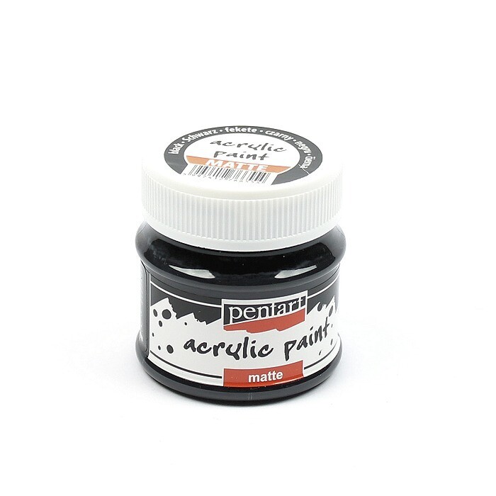 Pentart acrylic paint matte black