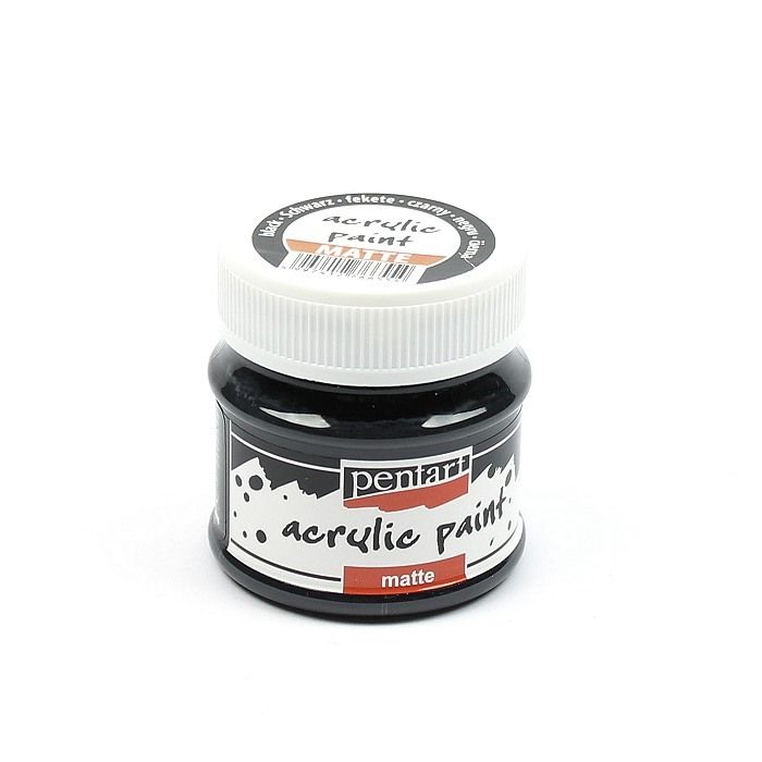 Pentart acrylic paint matte black