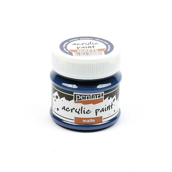 Pentart acrylic paint matte dark blue