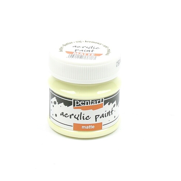 Pentart acrylic paint matte butter