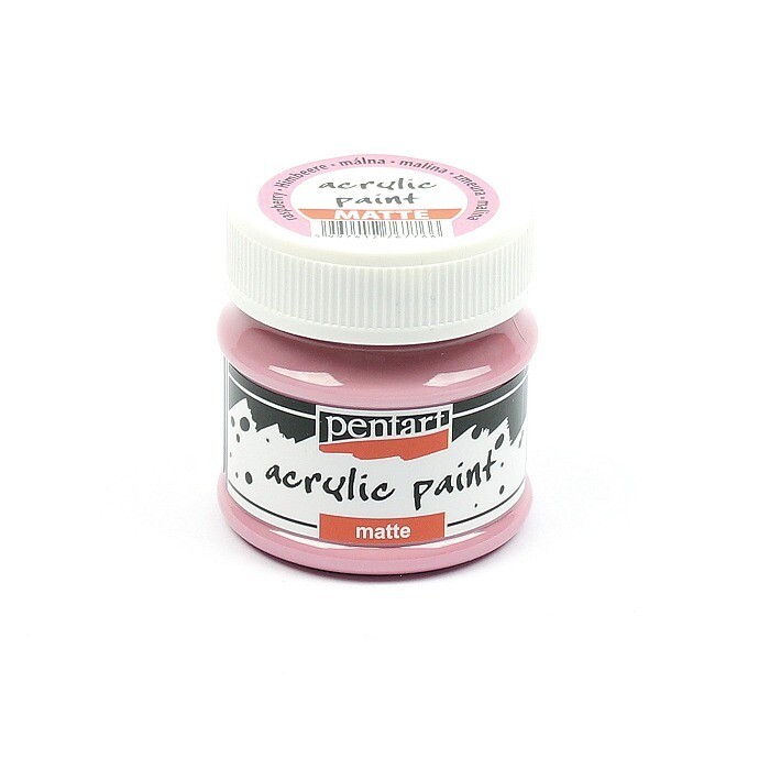 Pentart acrylic paint matte raspberry
