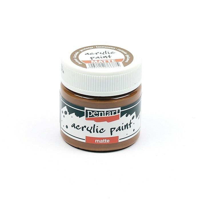 Pentart acrylic paint matte chestnut