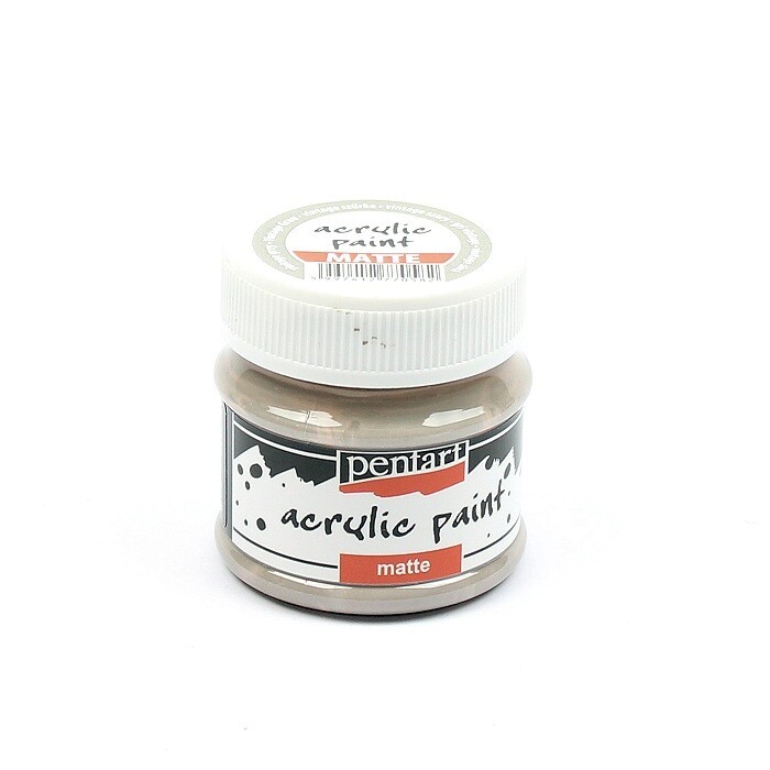 Pentart acrylic paint matte vintage grey