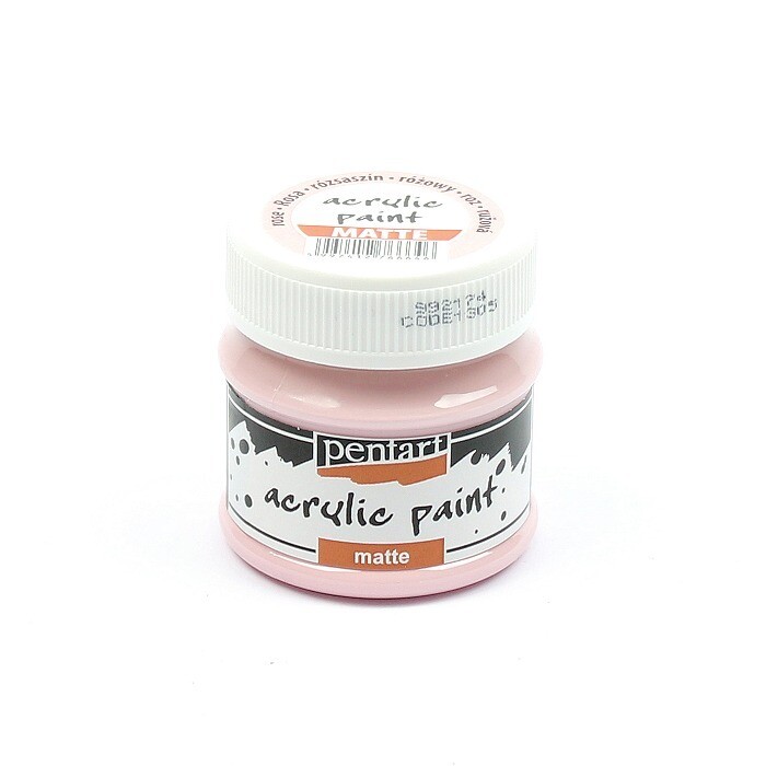 Pentart acrylic paint matte rose