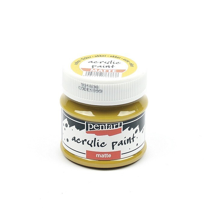 Pentart acrylic paint matte ochre