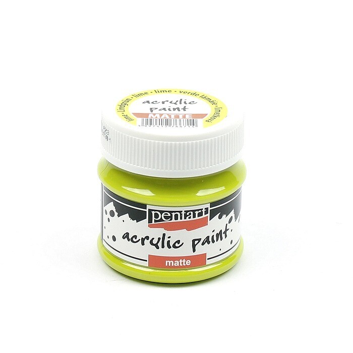 Pentart acrylic paint matte lime