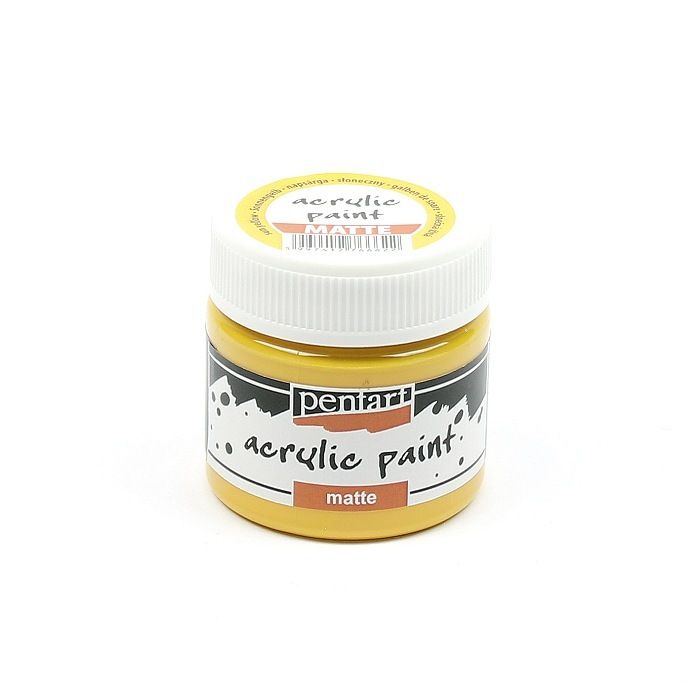 Pentart acrylic paint matte sun yellow
