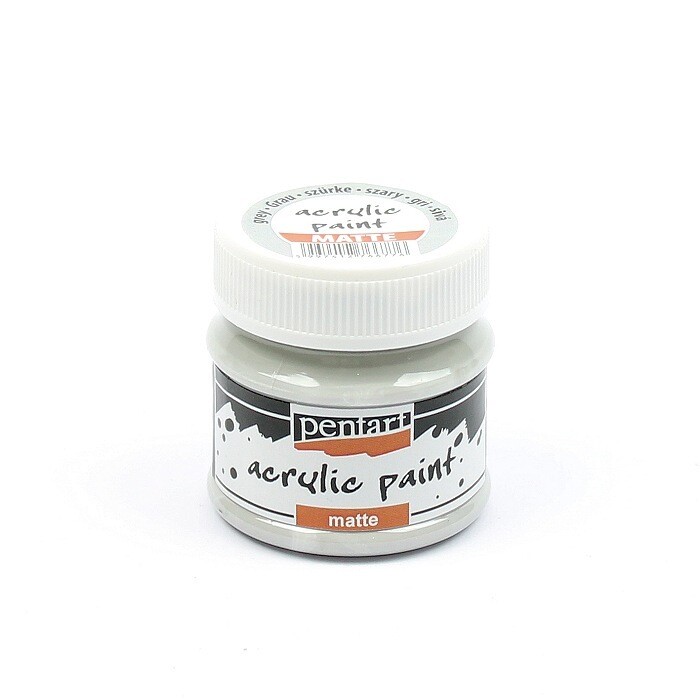 Pentart acrylic paint matte grey