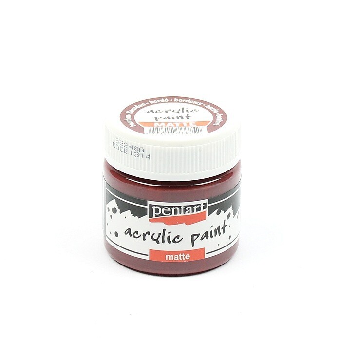 Pentart acrylic paint matte bordeaux