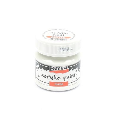 Pentart acrylic paint matte  titan white