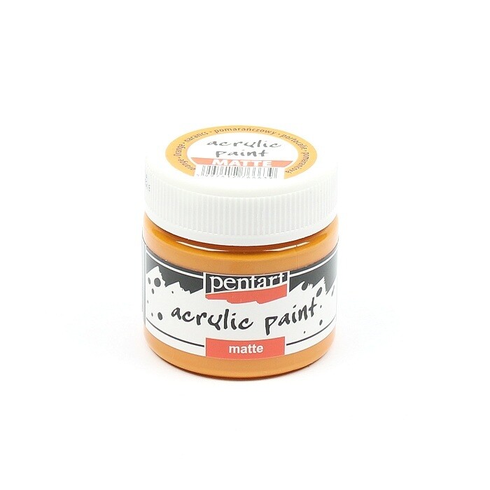 Pentart acrylic paint matte orange