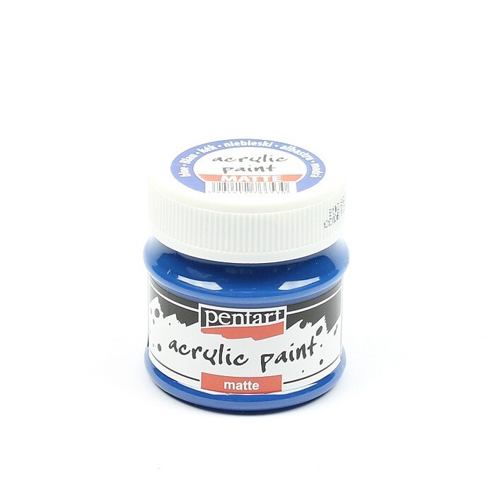 Pentart acrylic paint matte blue