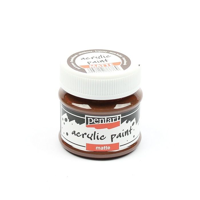 Pentart acrylic paint matte dark brown