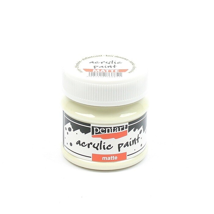 Pentart acrylic paint matte ivory