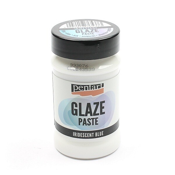 Glaze paste iridescent blue Glaze paste iridescent blue