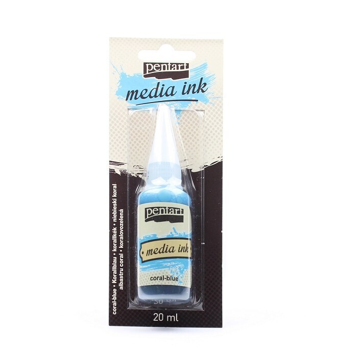 Media ink coral blue
