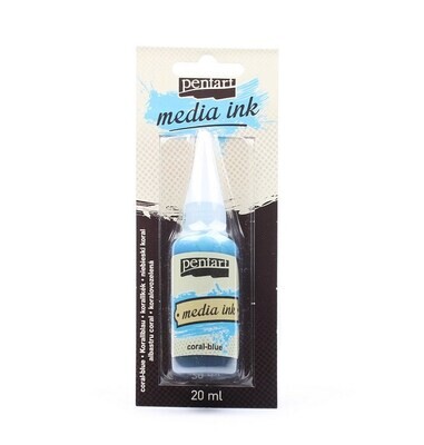 Media ink coral blue Media ink coral blue