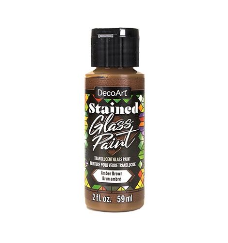 Glass Paint Translucent amber brown