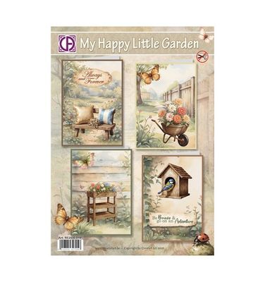 Pre decoupee ensemble creatief art My happy little garden