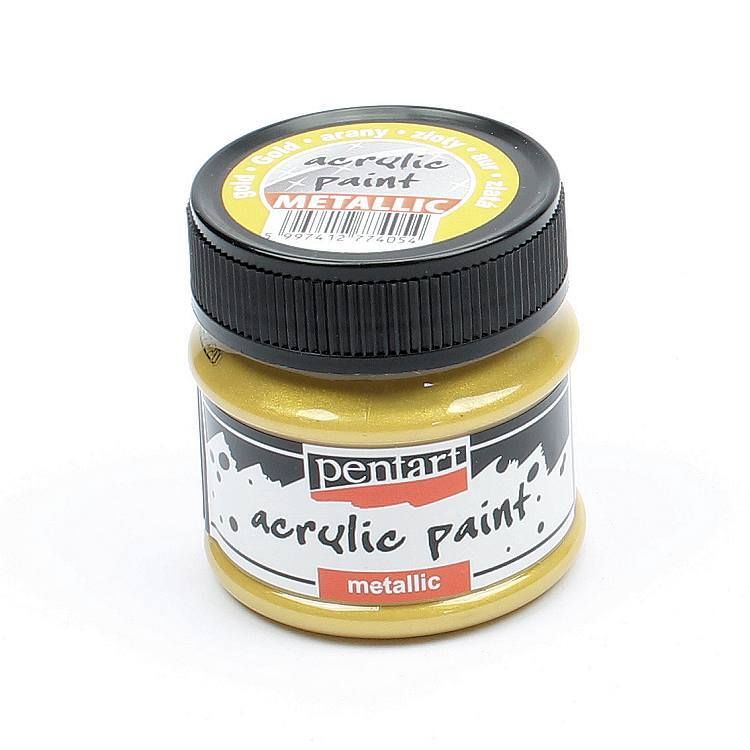 Pentart metallic acrylic paint Gold