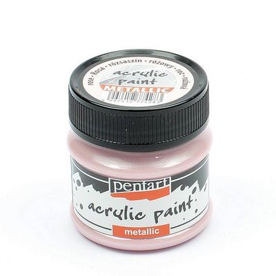 Pentart metallic acrylic paint Rose