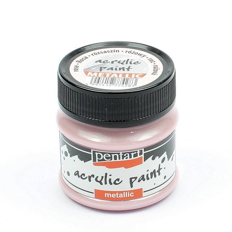 Pentart metallic acrylic paint Rose