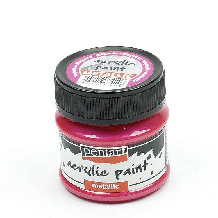 Pentart metallic acrylic paint Magenta