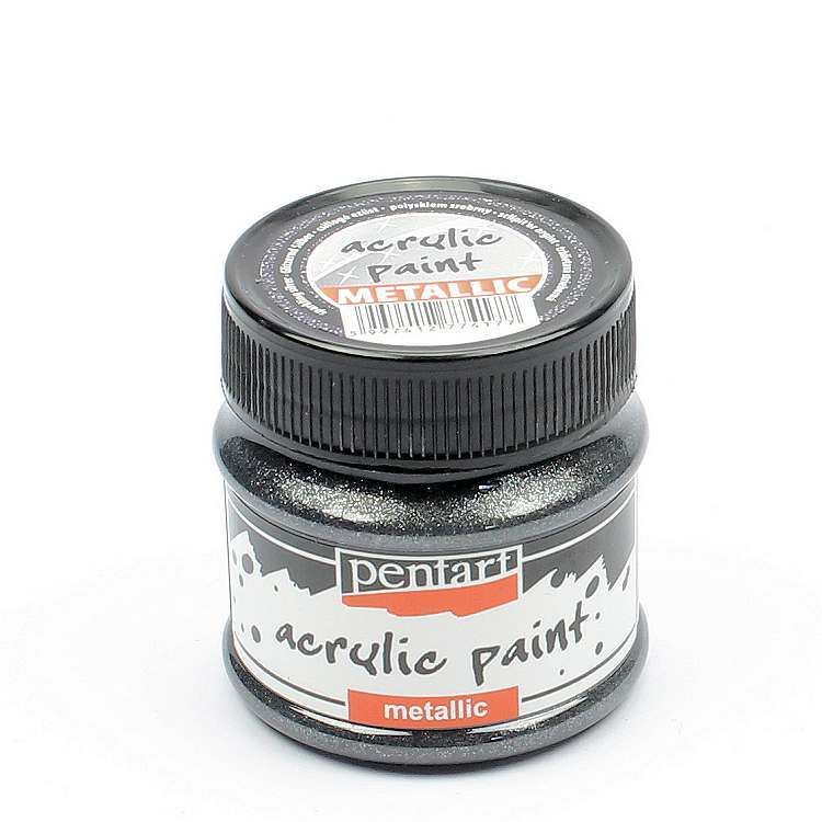 Pentart metallic acrylic paint Sparkling silver