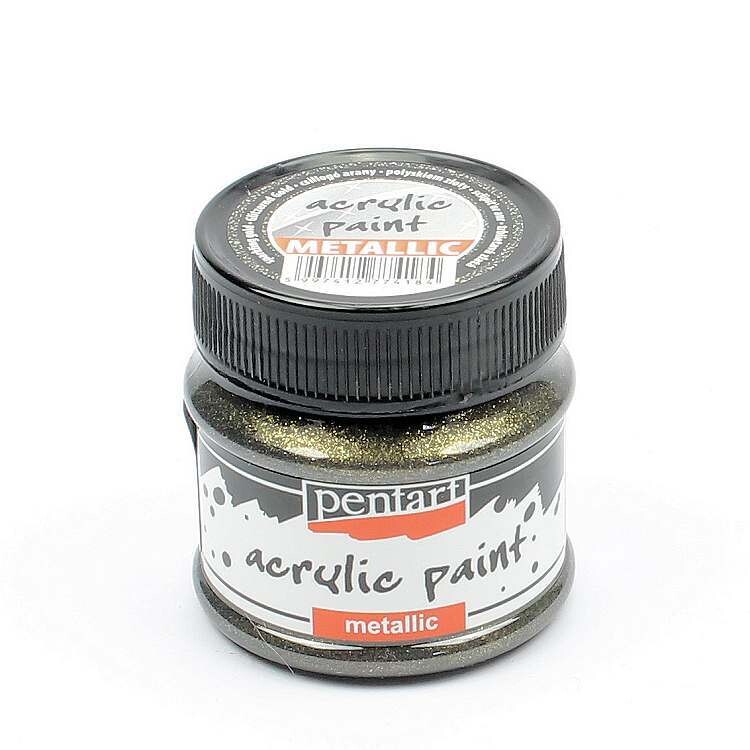 Pentart metallic acrylic paint Sparkling gold