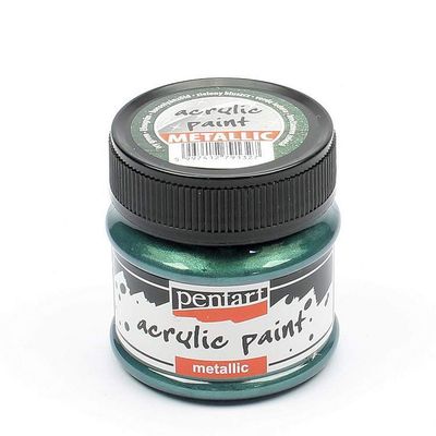 Pentart metallic acrylic paint Ivy green