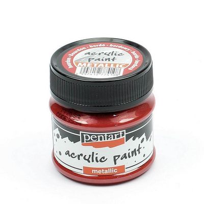 Pentart metallic acrylic paint Bourdon