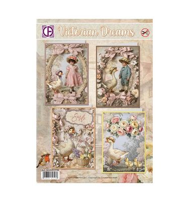 Pre decoupee ensemble creatief art Victorian dreams